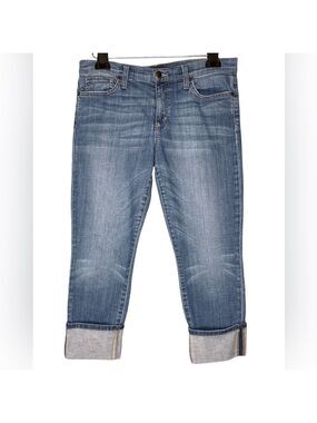 Joe's Jeans Mid Rise Blue Crop Anisa Cuffed Size 30